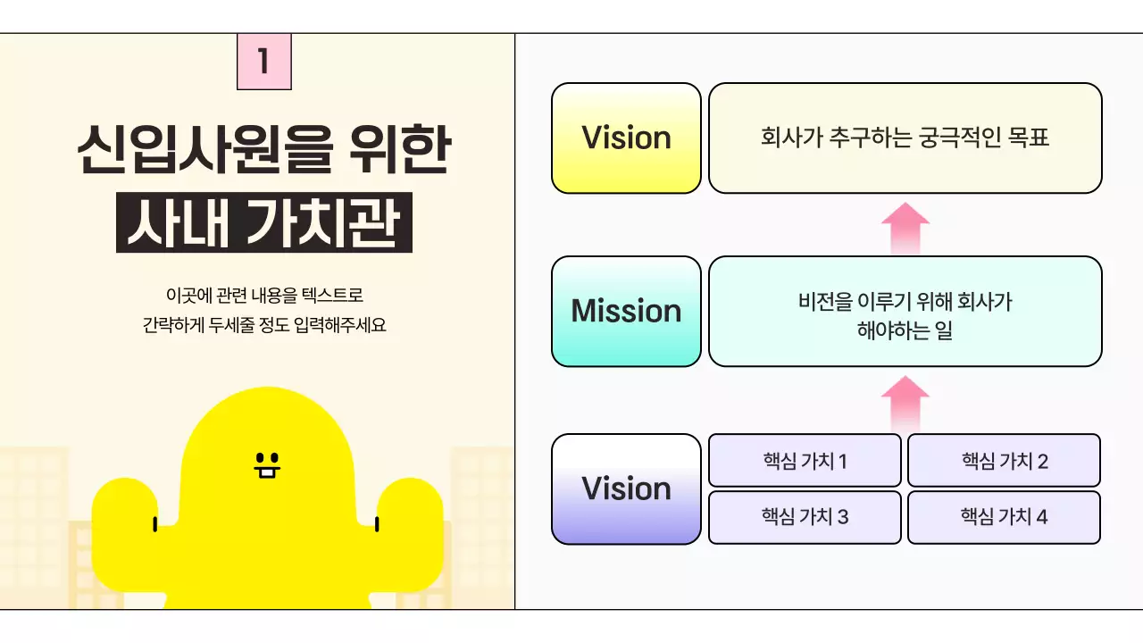 아이보리색의 키치한 조직 적응 세미나 안내서