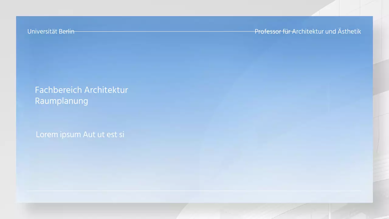 Kursorientierung anhand eines Fotos mit einem hellblauen und weißen Farbverlauf