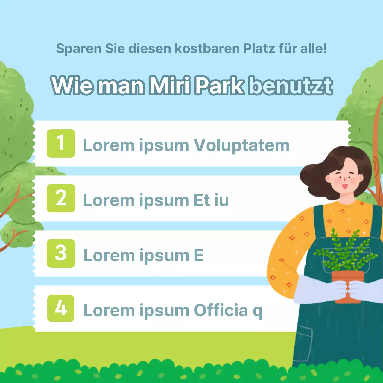 Hinweis auf hellblaue und grüne Abbildungen