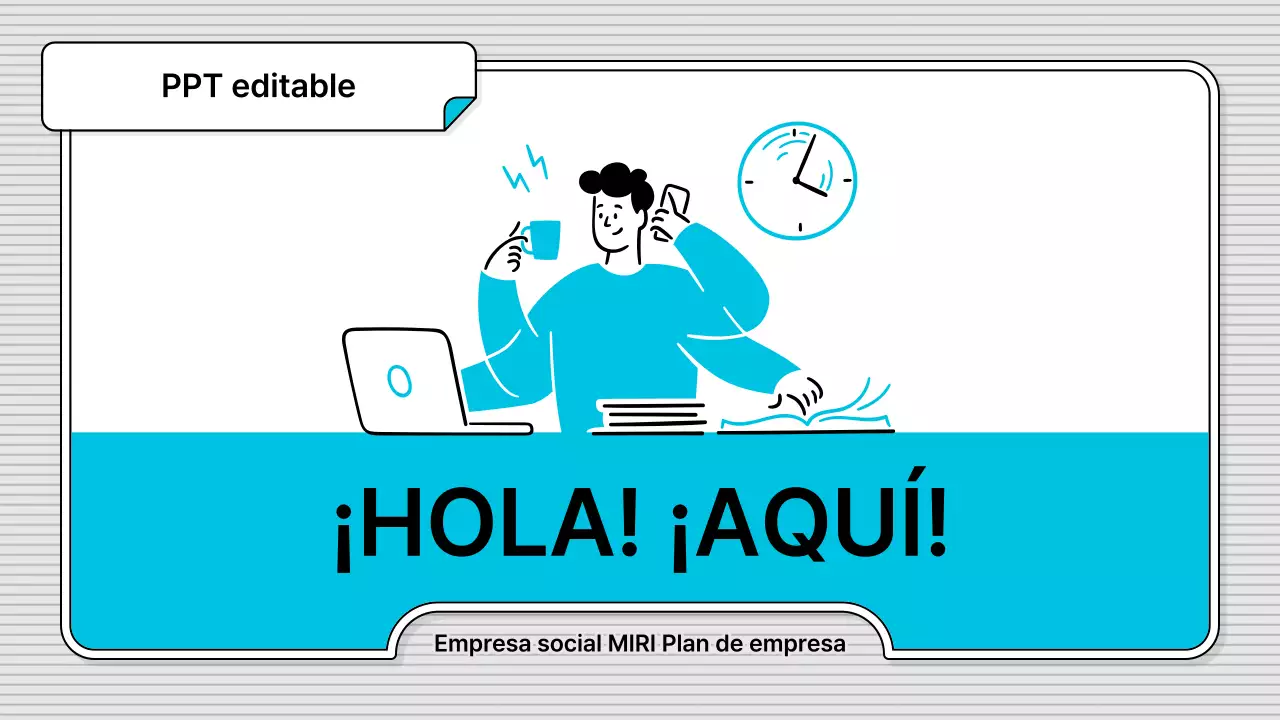 El estilo de ilustración empresarial básico y fácil de editar de Blue