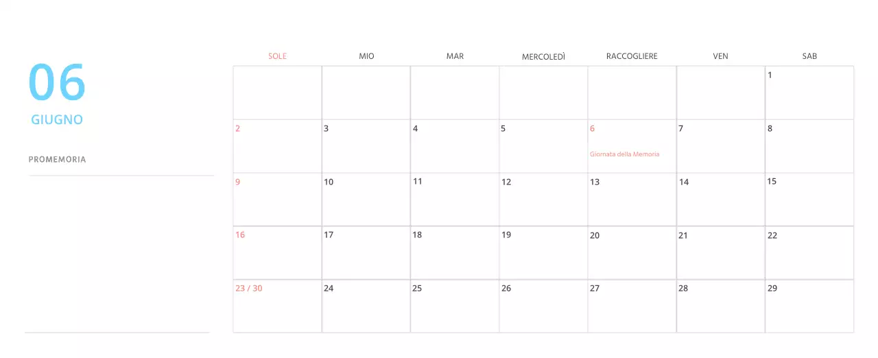 Simpatico calendario da tavolo illustrato verde a tema famiglia