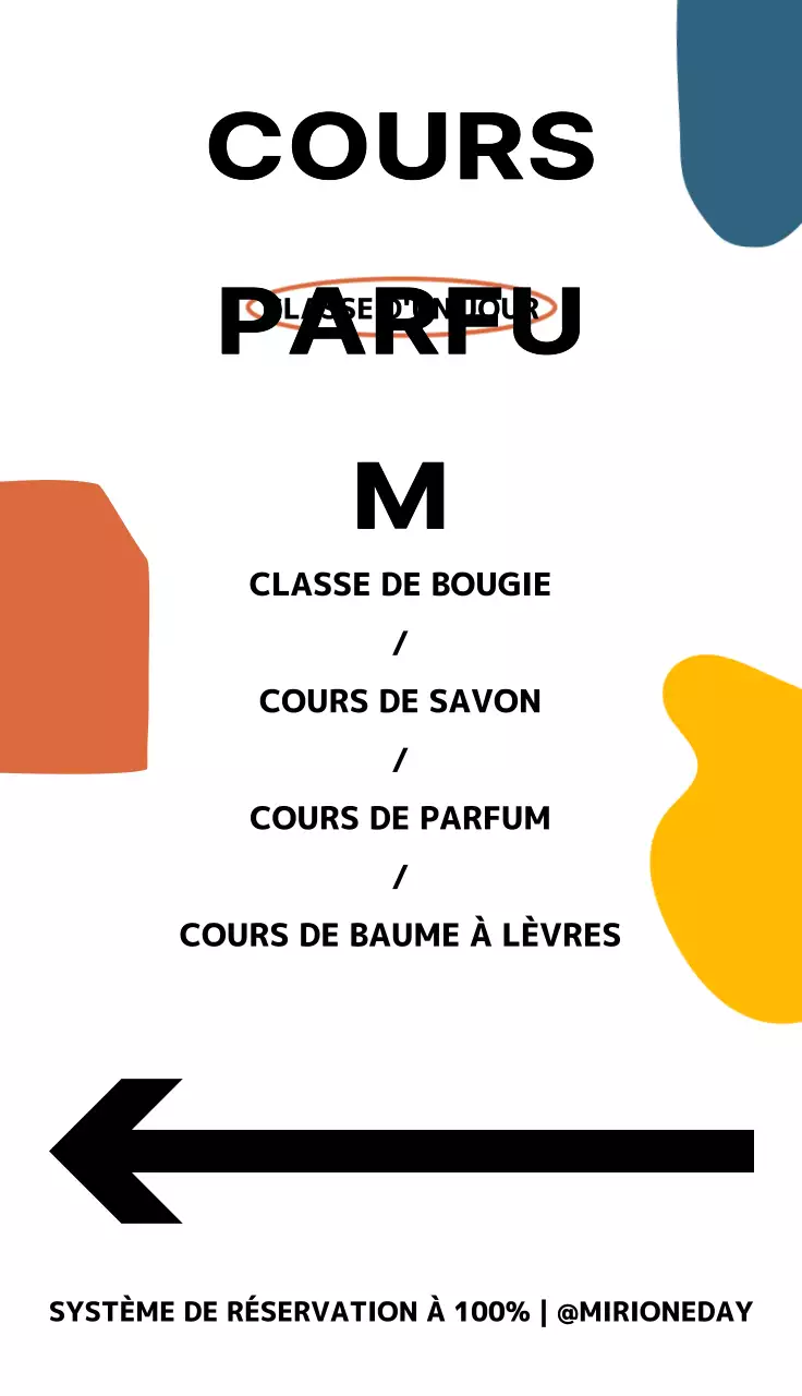 Conception d'un localisateur de classes d'une journée avec des formes colorées