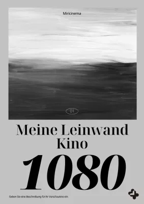 Filmmagazin mit einfachen Schwarz-Weiß-Illustrationen