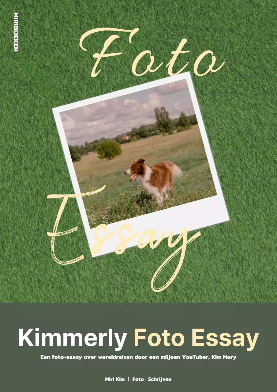 Groen modern foto essay omslag