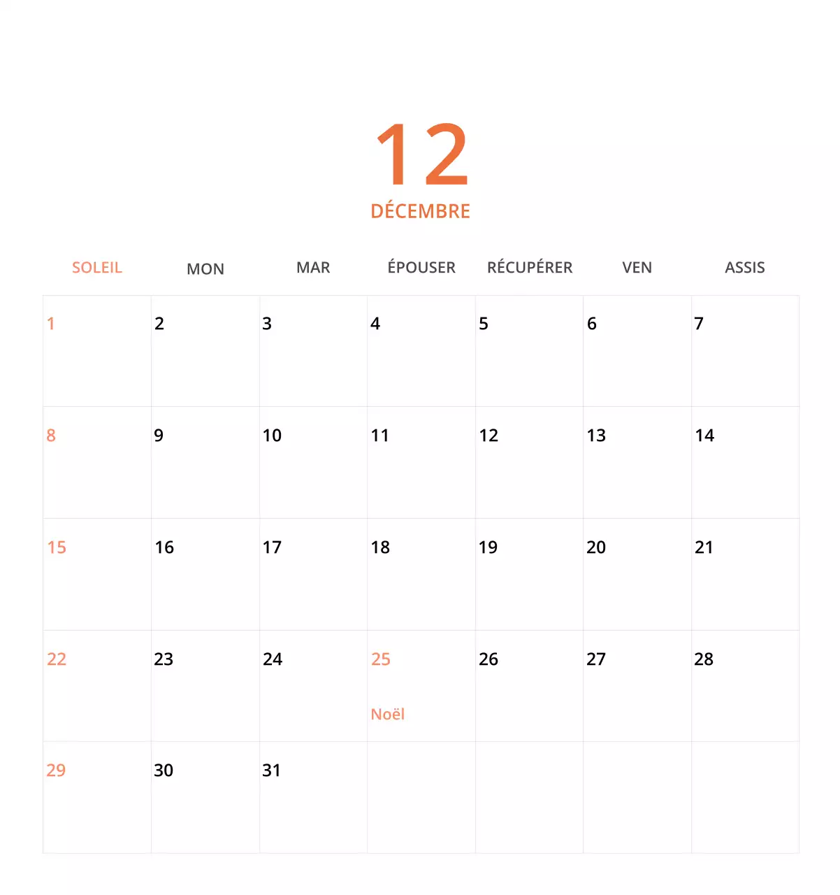Calendrier de bureau illustré vert sur le thème de la famille