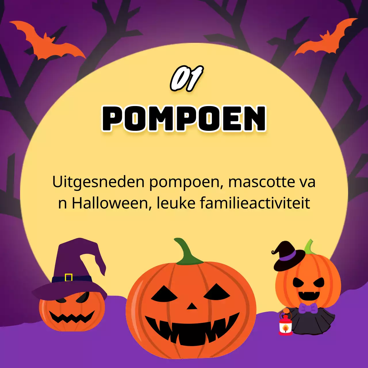 Fantasy Halloween Decor in oranje en zwart