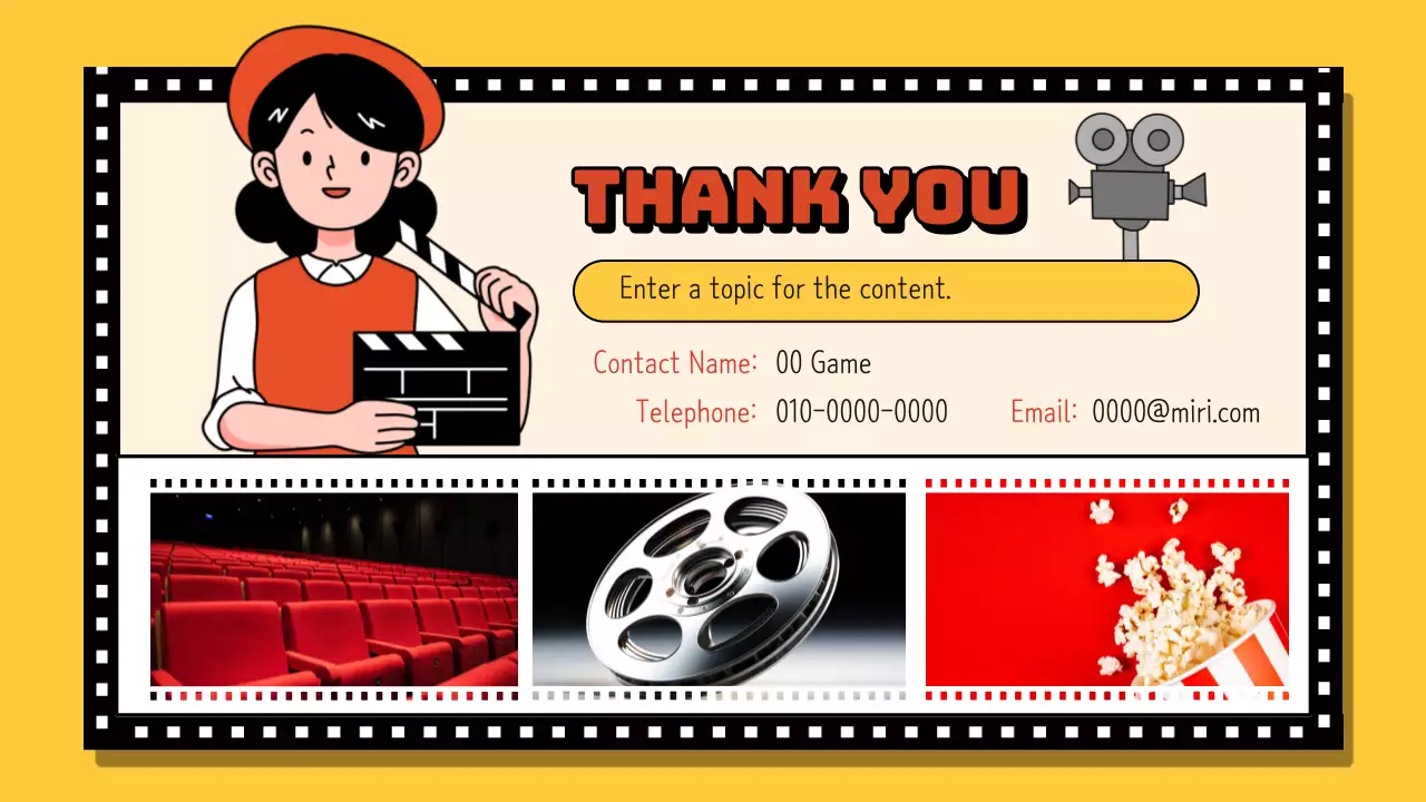 Blue Retro Video Guide Presentation