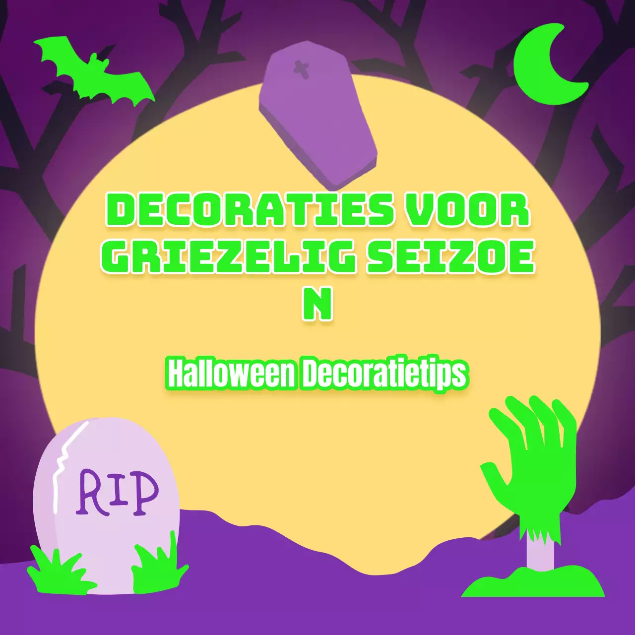 Fantasy Halloween Decor in oranje en zwart