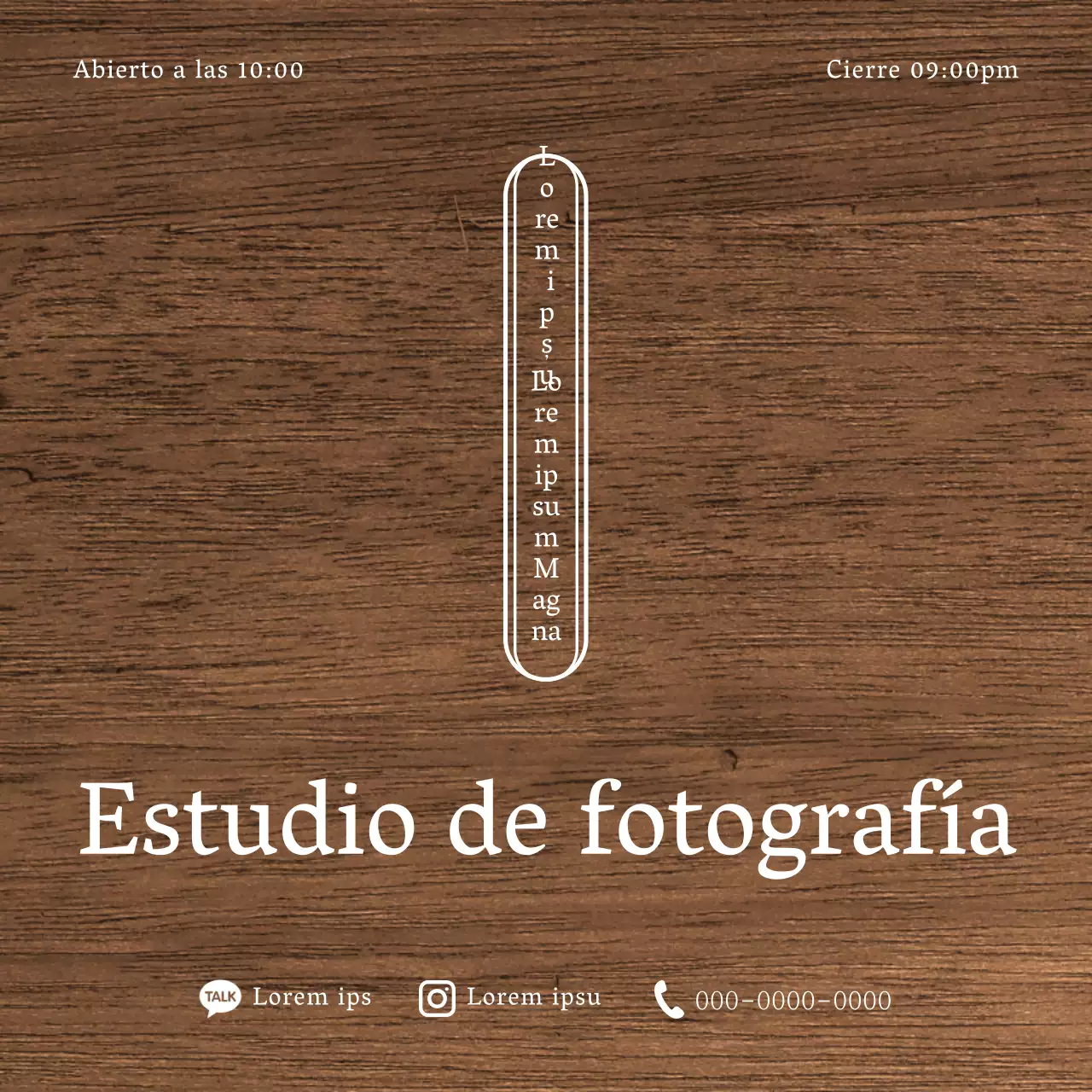 Emotivo diseño de estudio fotográfico con líneas rectangulares blancas y redondeadas