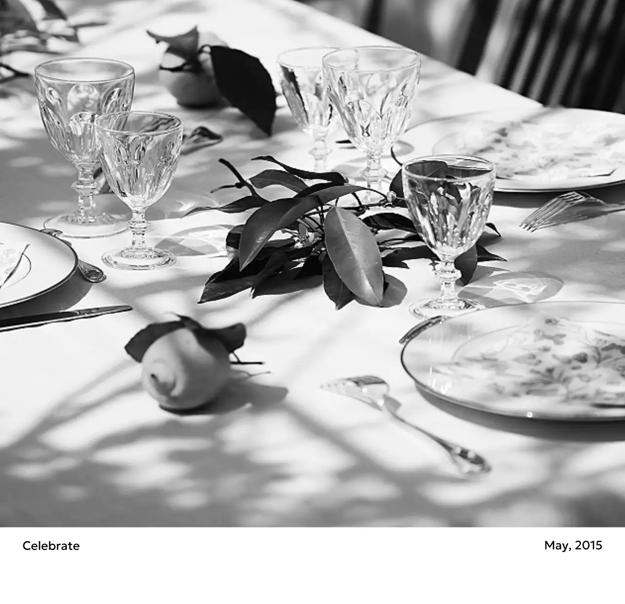 すっきりとした都会的な雰囲気のフォトカレンダー