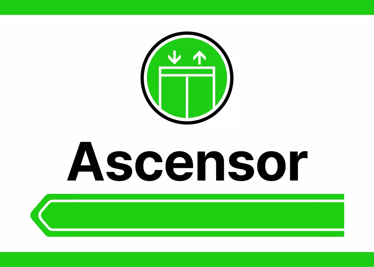 Para orientarse con sencillos pictogramas amarillos y verdes