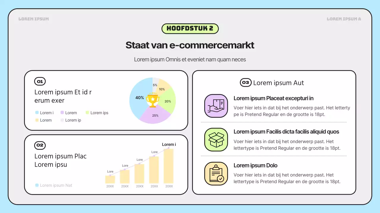Eenvoudige, regenboogkleurige marktonderzoeksrapporten