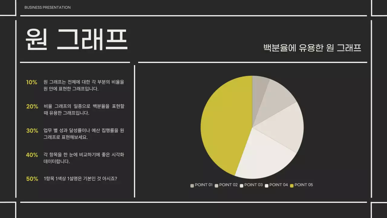 검정과 연두색의 모던한 비즈니스 제안서