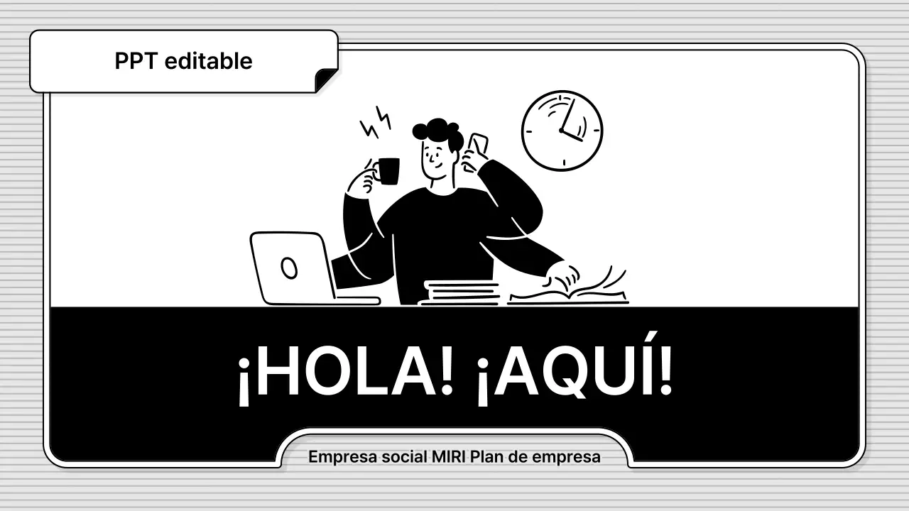 Blanco y negro, fácil de editar, estilo básico de ilustración empresarial