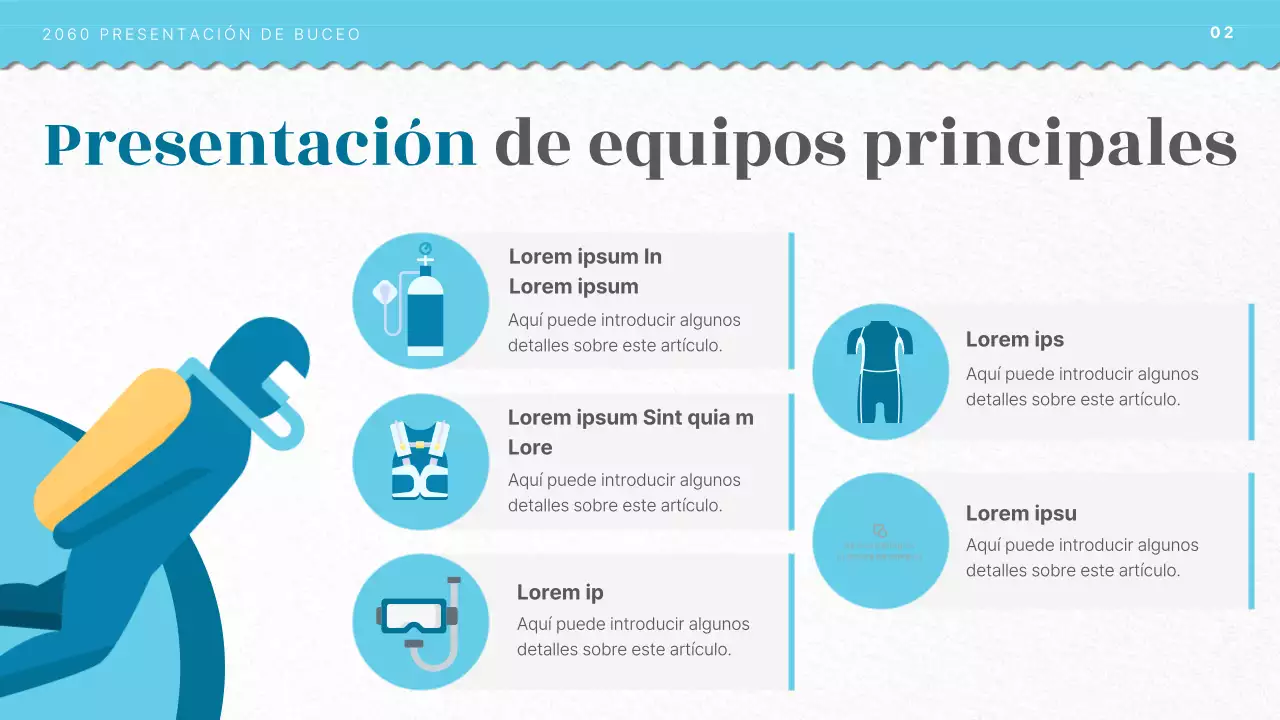 Introducción a la formación de buceo con el concepto de ilustración del océano azul claro