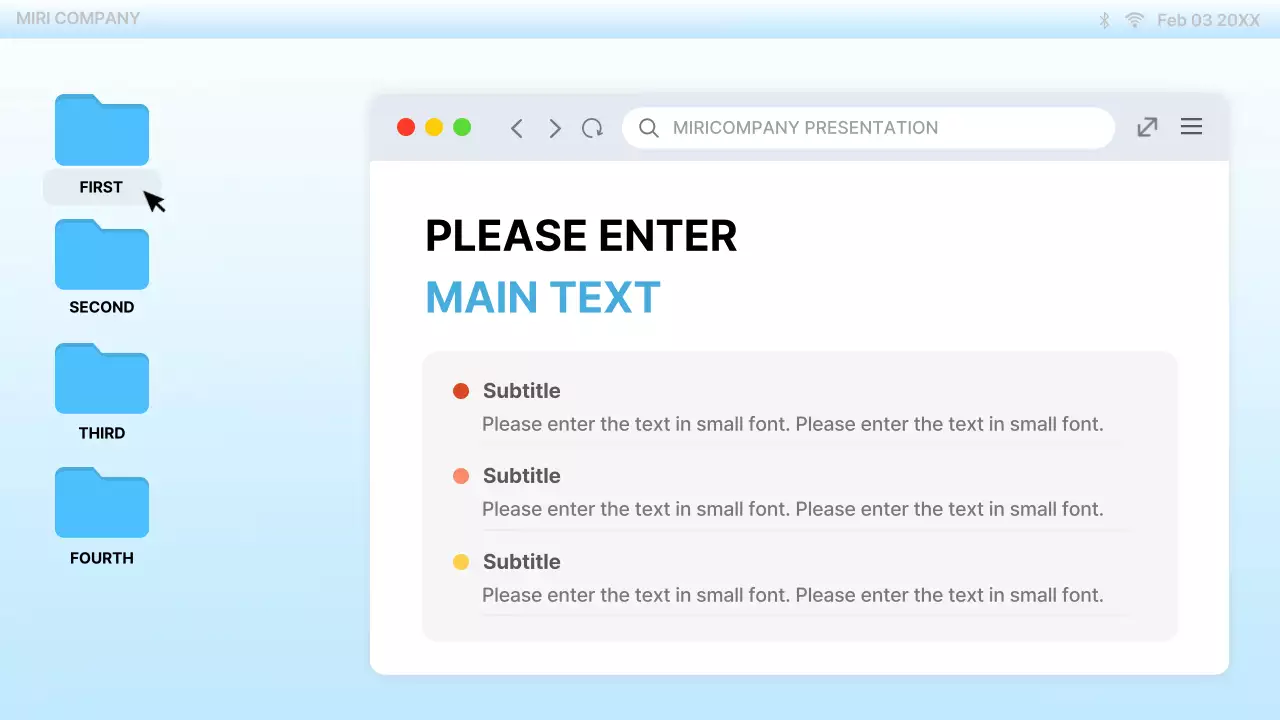 Blue Modern Ui Template Guide Presentation