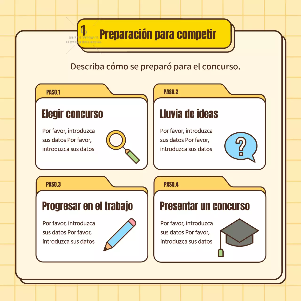 Una guía para hacer estallar las listas de concursos en amarillo