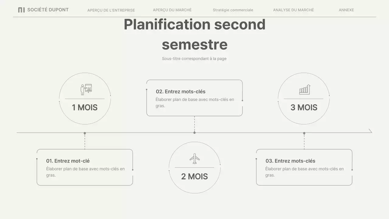 Rapports d'activité simples en beige