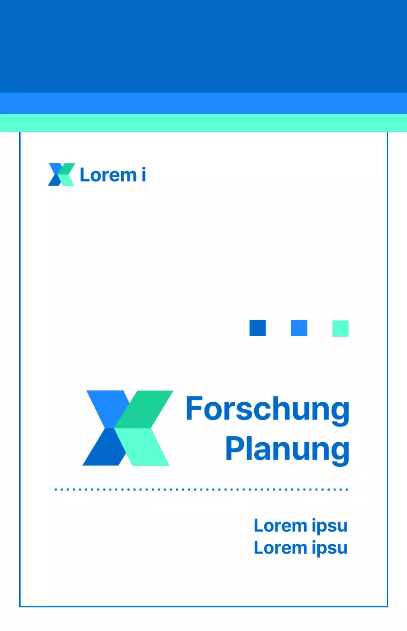 Eine einfache, blaue, vertrauenswürdige Unternehmenszugehörigkeit.