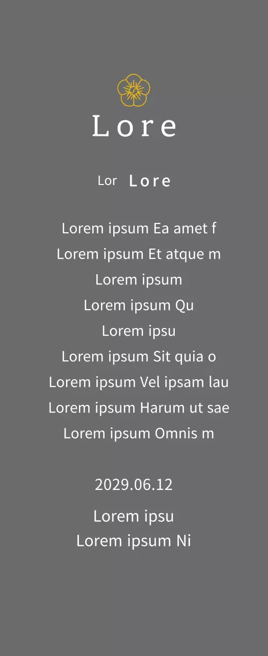 Targa concettuale premio con fiori linea oro