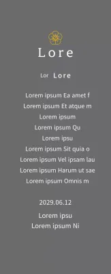 Targa concettuale premio con fiori linea oro