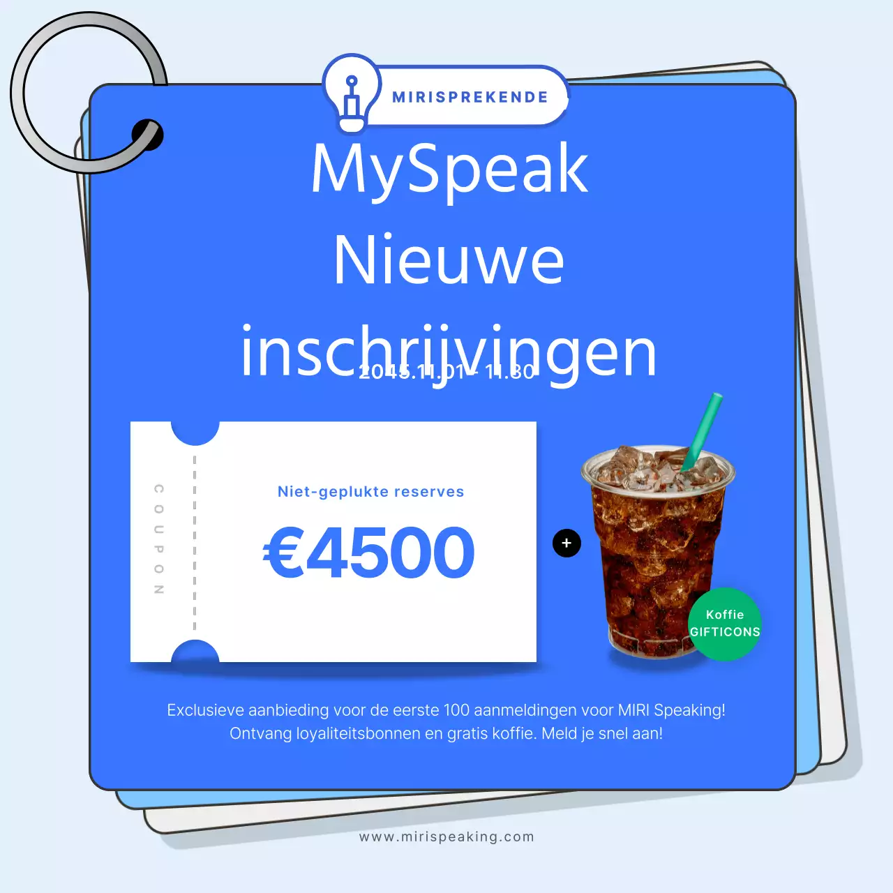 Stimuleer conversaties in zakelijk Engels met een roze en blauw kleurenschema