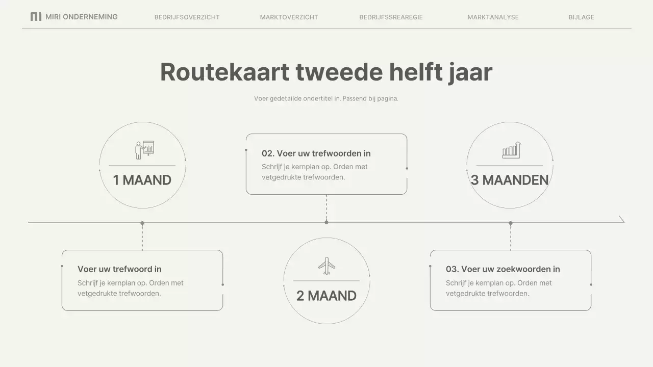 Eenvoudige zakelijke rapporten in beige