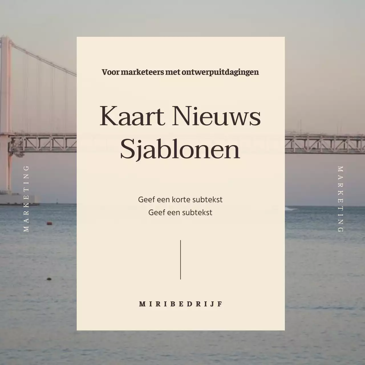 Eenvoudige, gebruiksvriendelijke marketingsjabloonrapporten in ivoorkleur