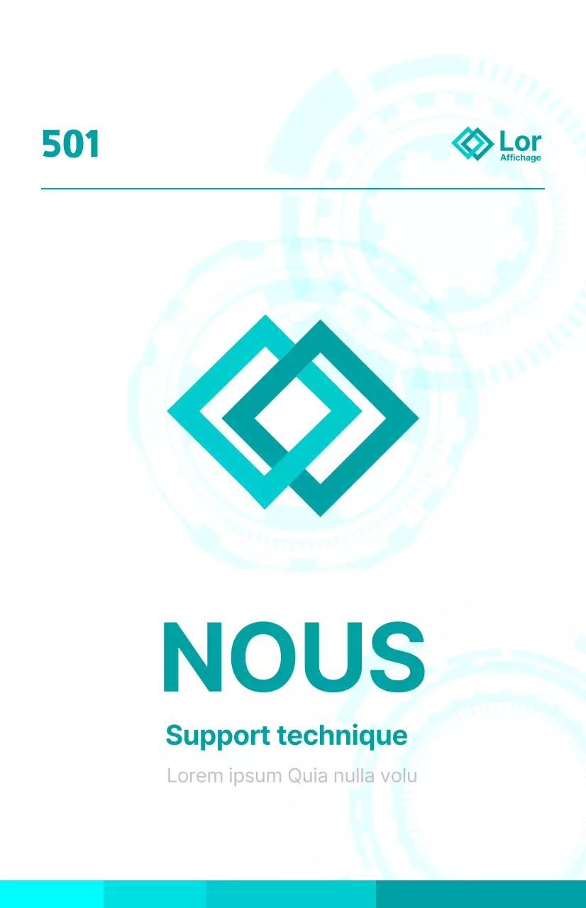 Annonce lumineuse d'affiliation d'entreprise avec graphisme de machine