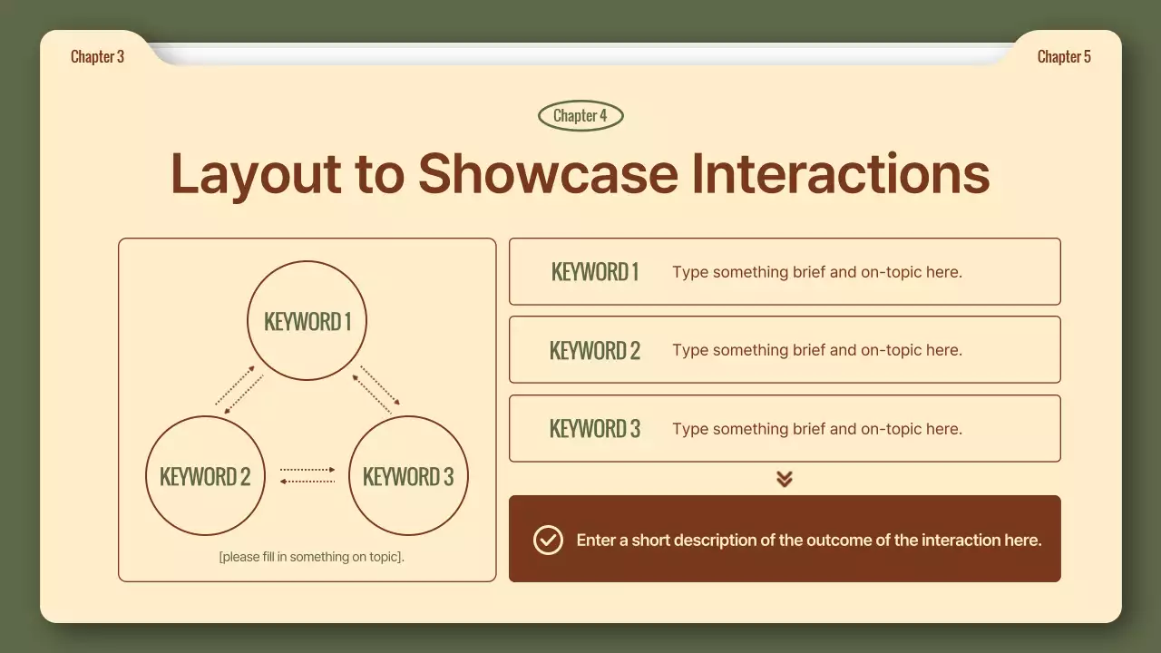 Simple business reports in khaki and brown