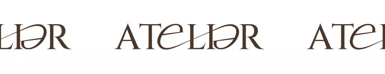 Untuk toko editorial berkonsep kelas atas dengan logo teks berwarna cokelat tua