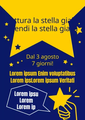 Buono sconto in gialloPromuovere un evento