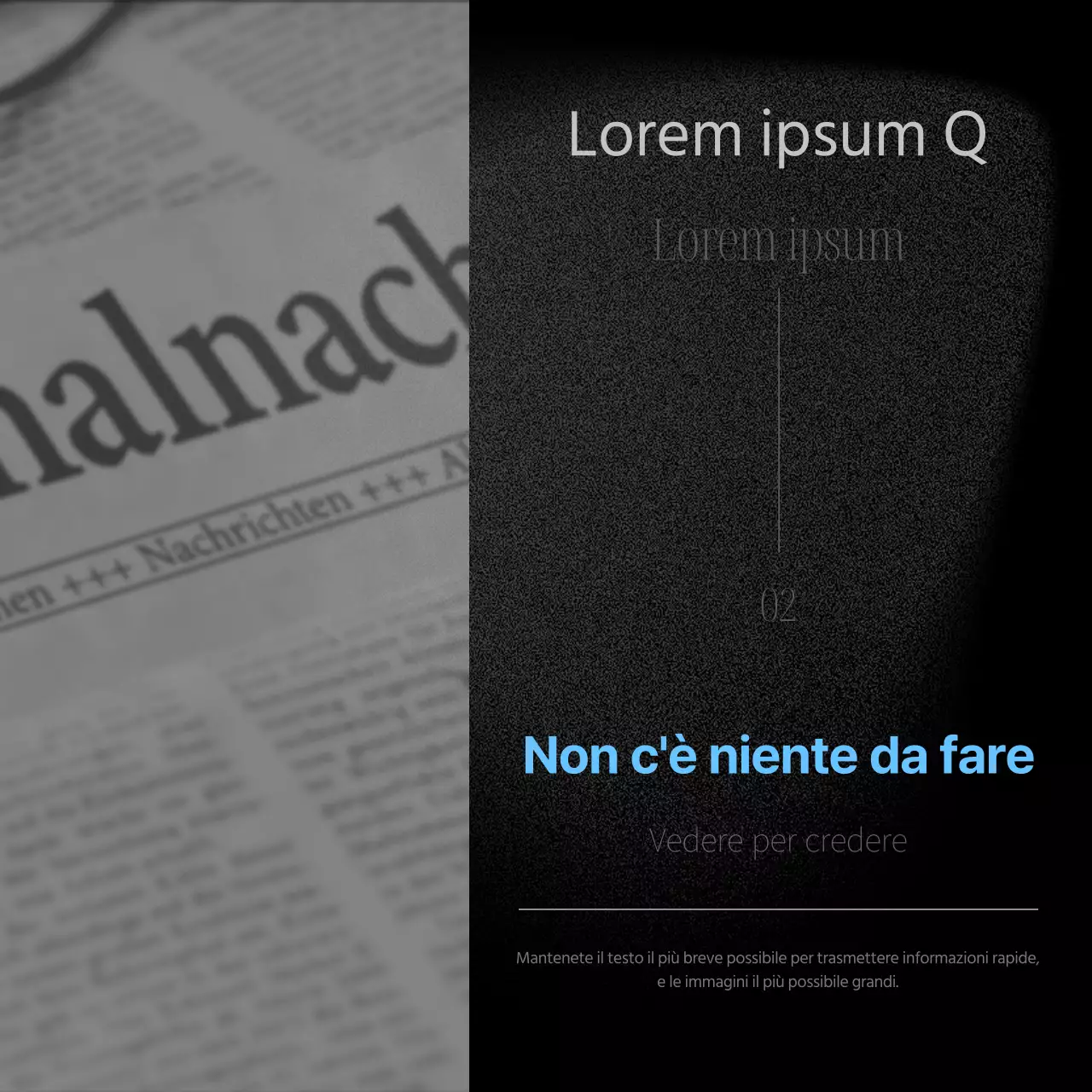 Una moderna postazione di lavoro in nero e azzurro