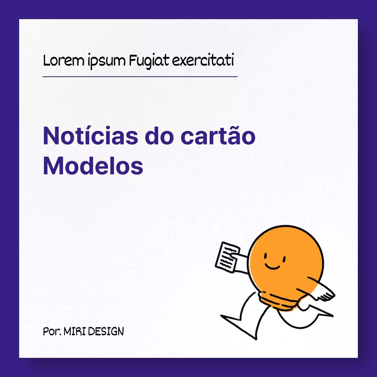 Um guia de marketing para molduras simples em roxo e laranja