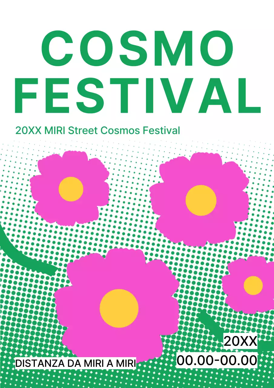 Promuovete il Cosmos Festival in modo semplice e verde