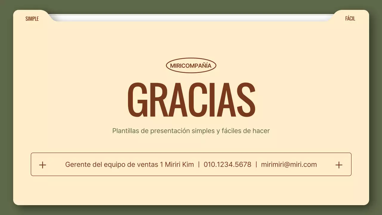 Un sencillo informe de negocios en caqui y marrón