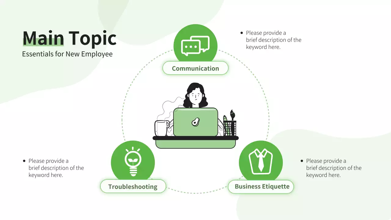 Green Modern Employee Seminar Guide Presentation