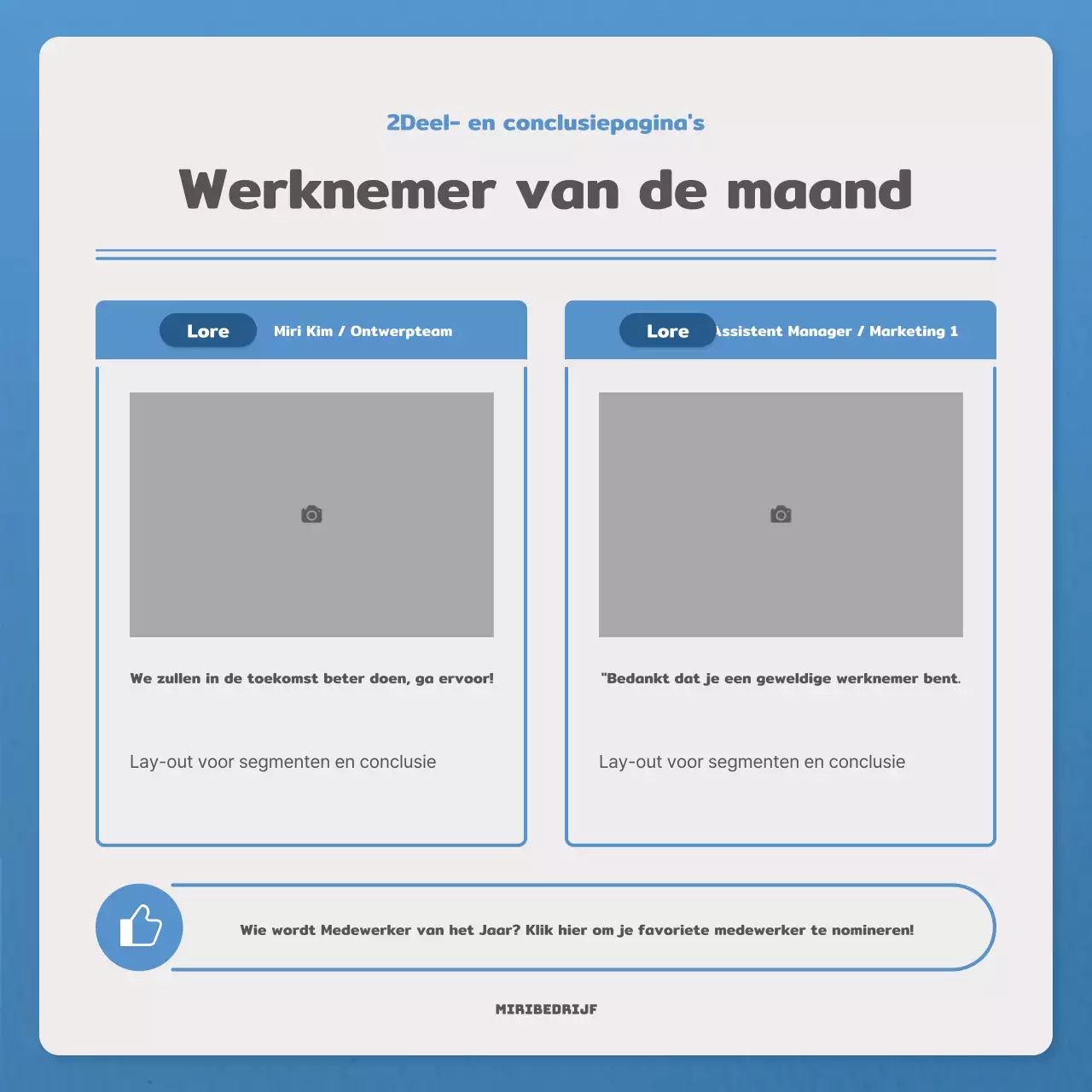 Een eenvoudige brief in blauw en marineblauw nieuwsbriefpost