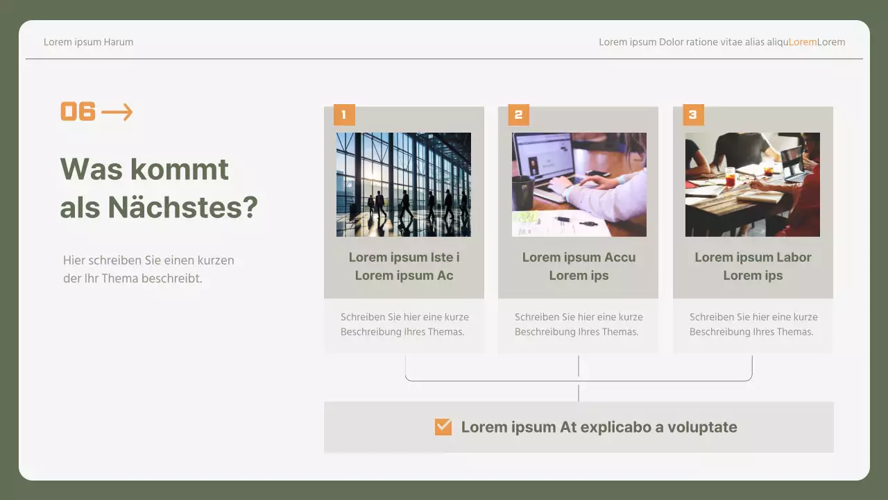 Einfaches Anschreiben für Berufseinsteiger in khaki und gelb