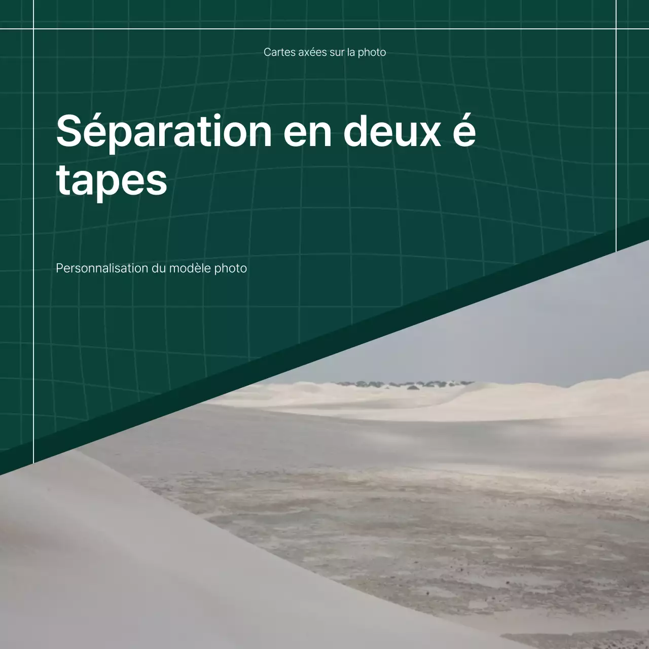 Promouvoir le marketing tendance en vert et blanc