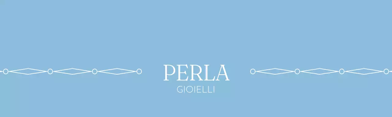 Intestazione di prodotto del marchio di gioielleria di colore blu chiaro