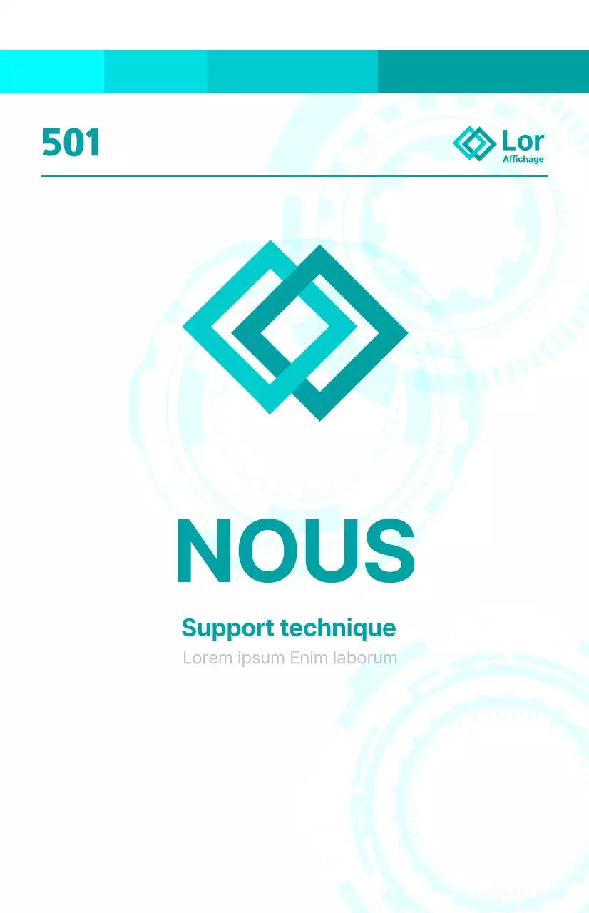 Annonce d'affiliation d'entreprise brillante et conceptuelle avec des graphiques mécaniques