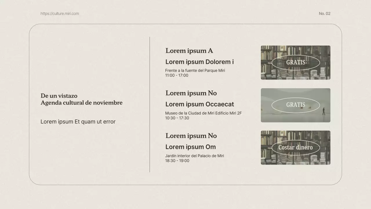 Una clásica guía de turismo cultural en beige y caqui