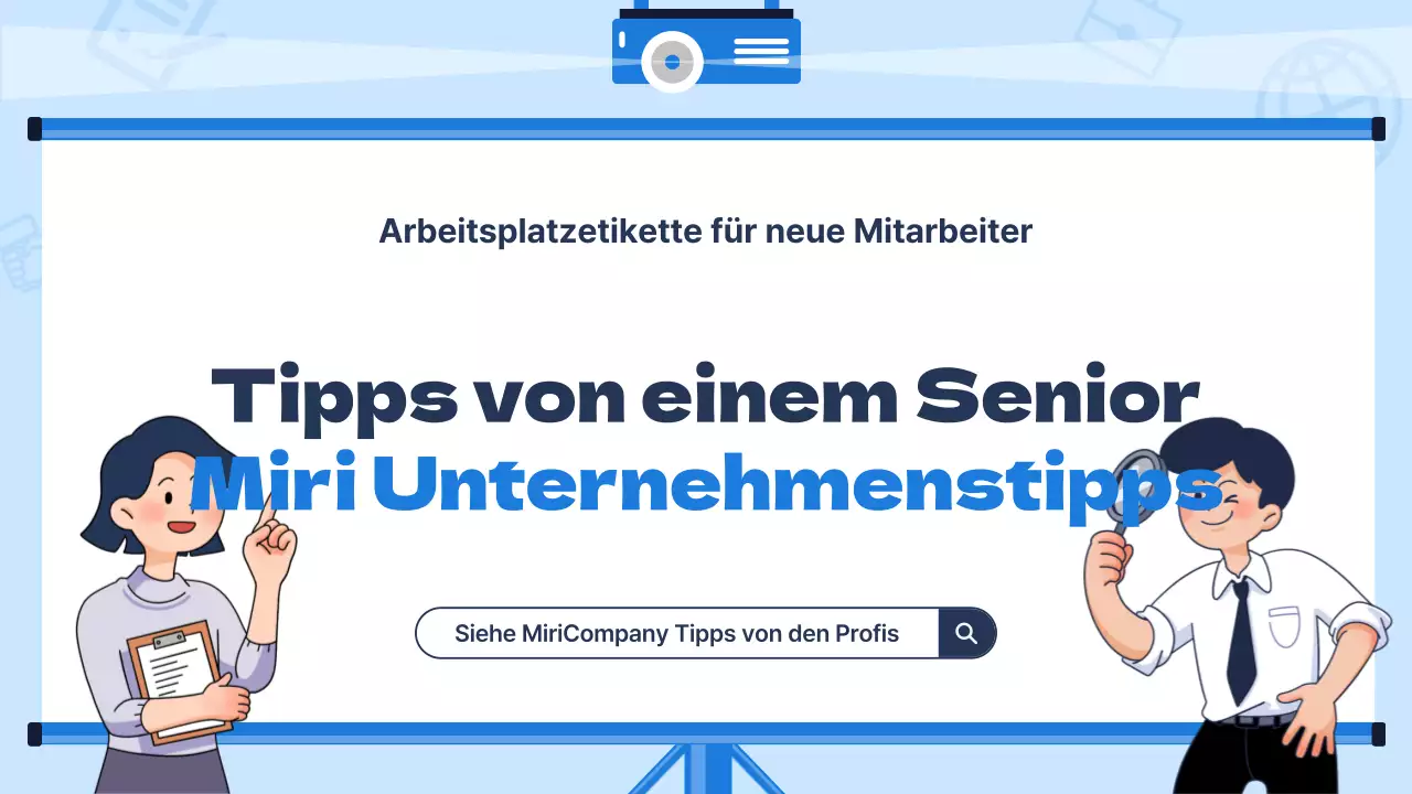 Modernes Schulungsmaterial für neue Mitarbeiter mit hellblauem Hintergrund