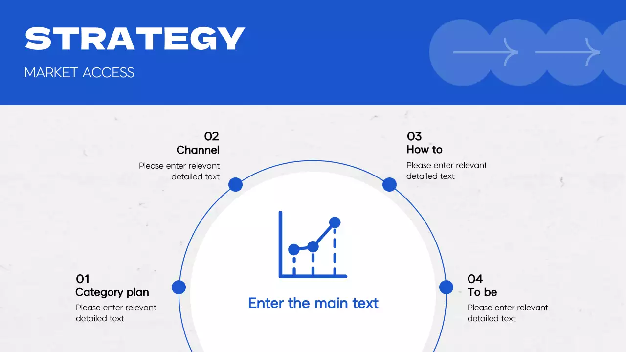 회색과 파랑의 미니멀한 시장조사 보고서