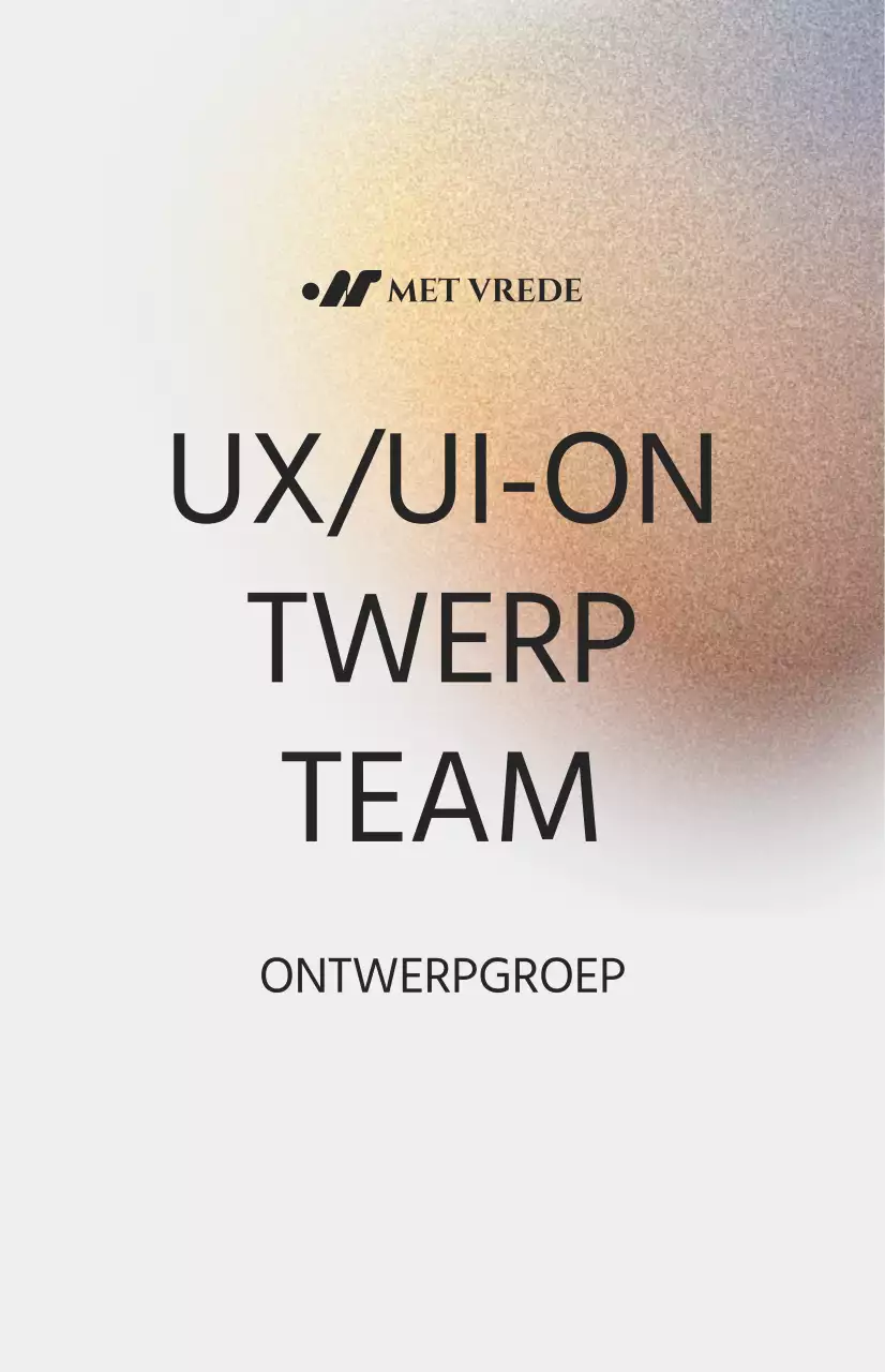 Eenvoudige afdelingsintroductie met kleurenruisillustratie op een gebroken witte achtergrond