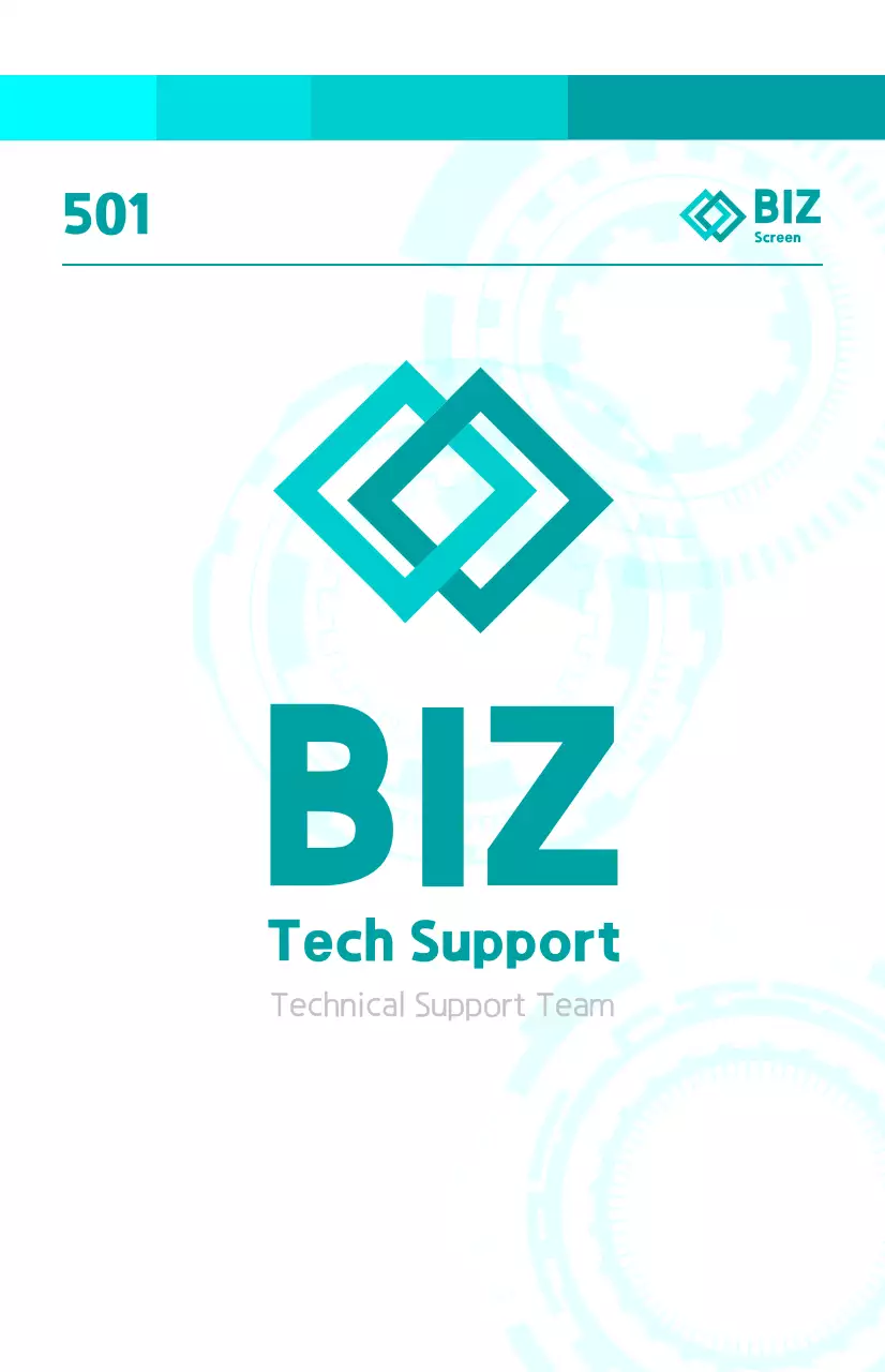 Anúncio de filiação de empresa brilhante e concetual com gráficos mecânicos