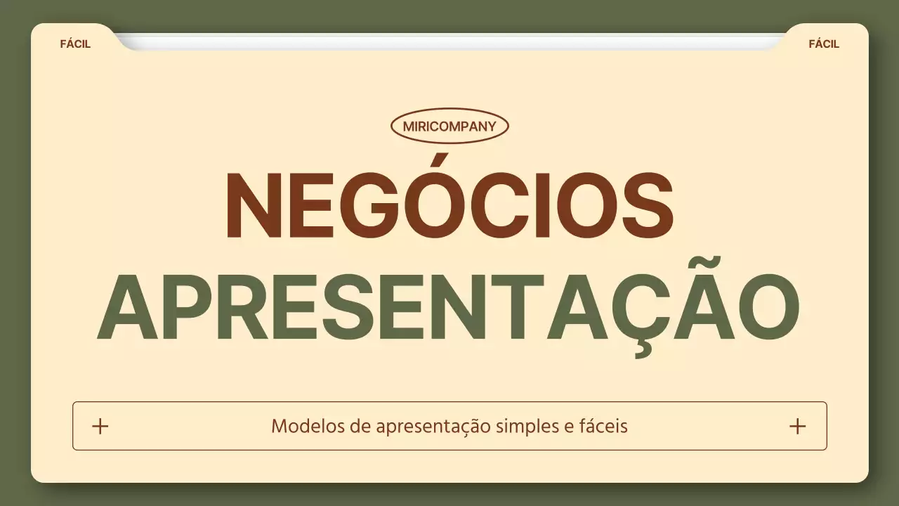 Um relatório de actividades simples em caqui e castanho