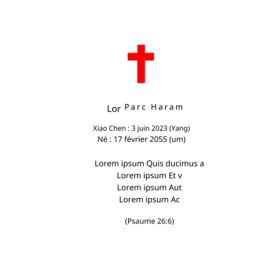 Plaques funéraires de conception chrétienne ou catholique avec versets bibliques