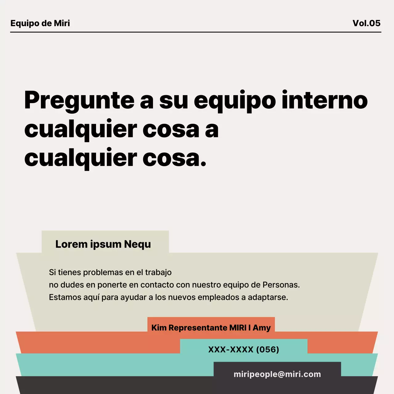 Moderno material de iniciación para nuevos empleados en naranja y menta
